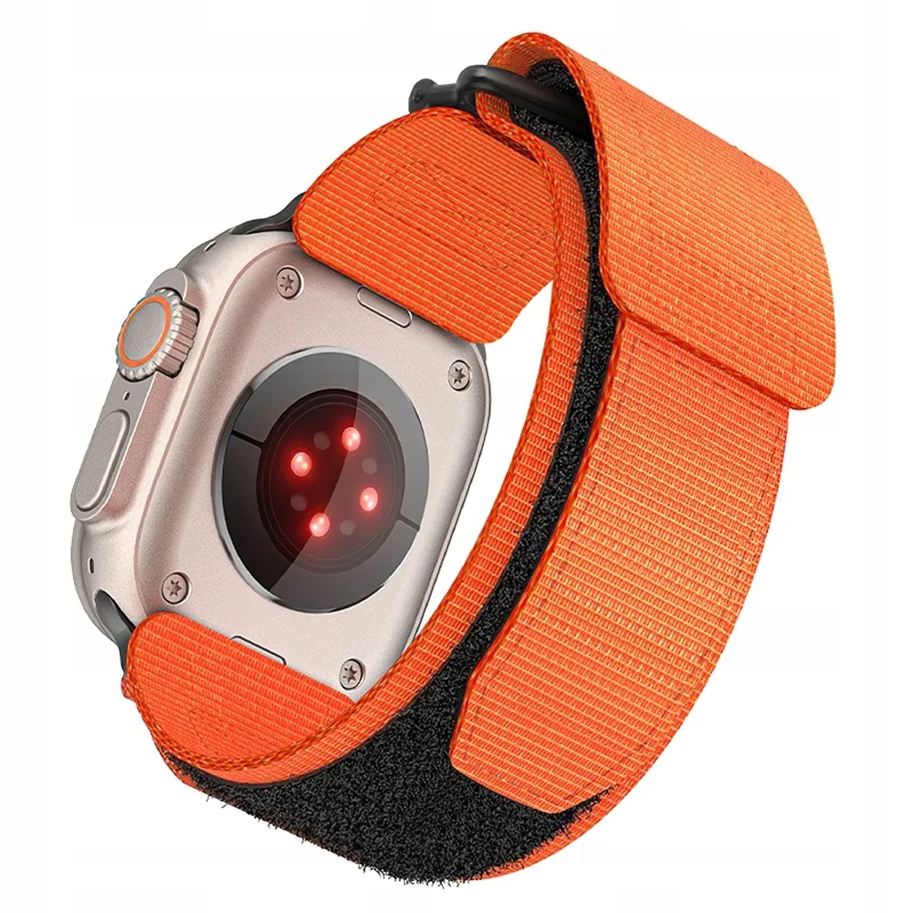 Pásek pro Apple Watch Forcell F-Design FA05 suchý zip nylon 38 40 41 mm pomar
