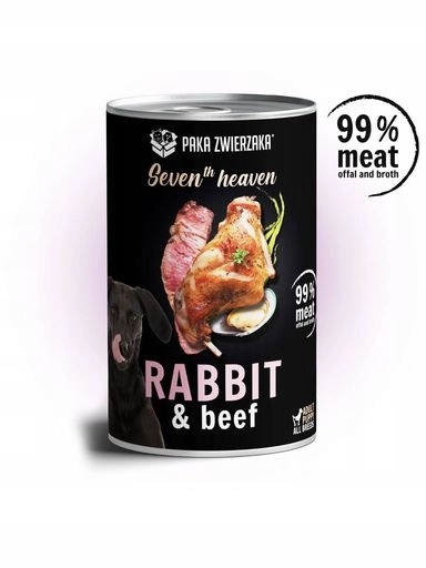 5 x Paka Zwierzaka Seventh heaven Králík s hovězím masem 400 g