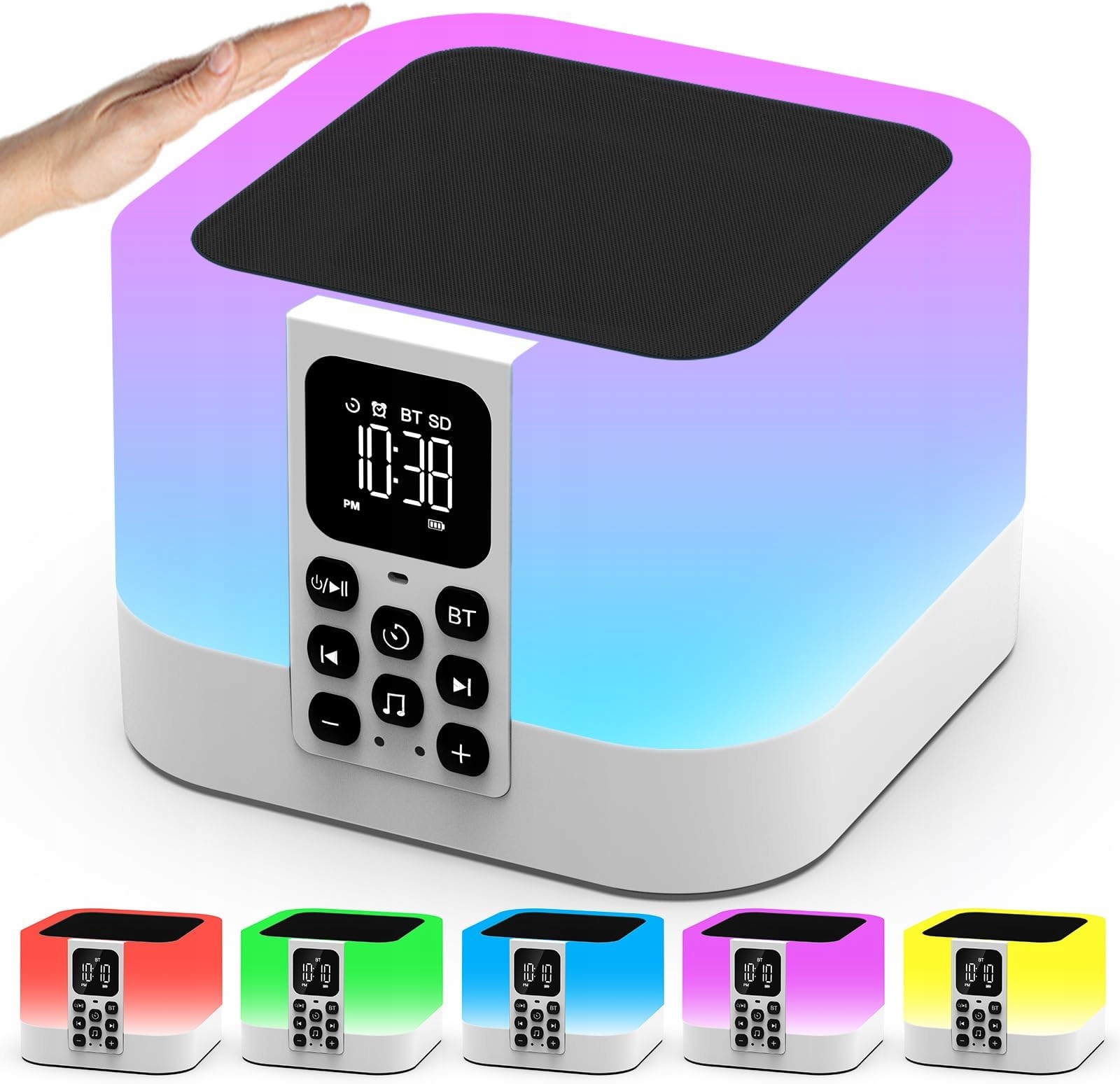 Głośnik Bluetooth Z Lampką 10.3CM Budzik Szumy Nocne Przenośny