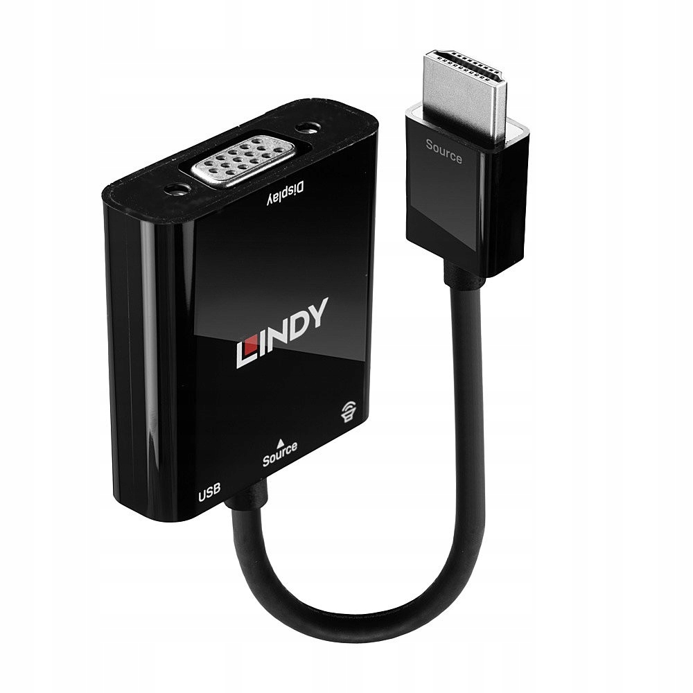 Konwerter Lindy Hdmi na Vga i audio
