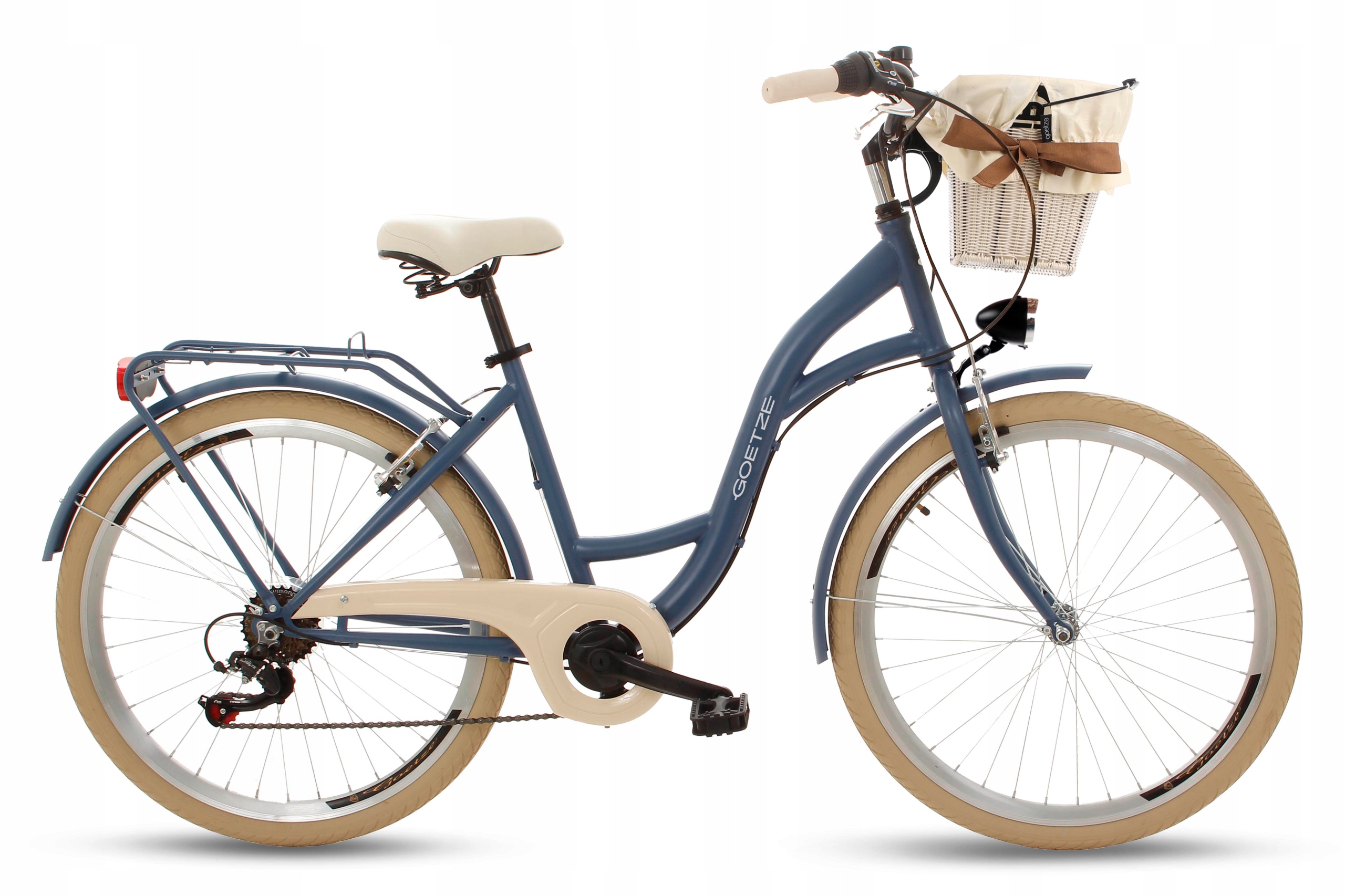 Damski Rower Miejski Goetze 26 Lekki Damka Shimano Kosz
