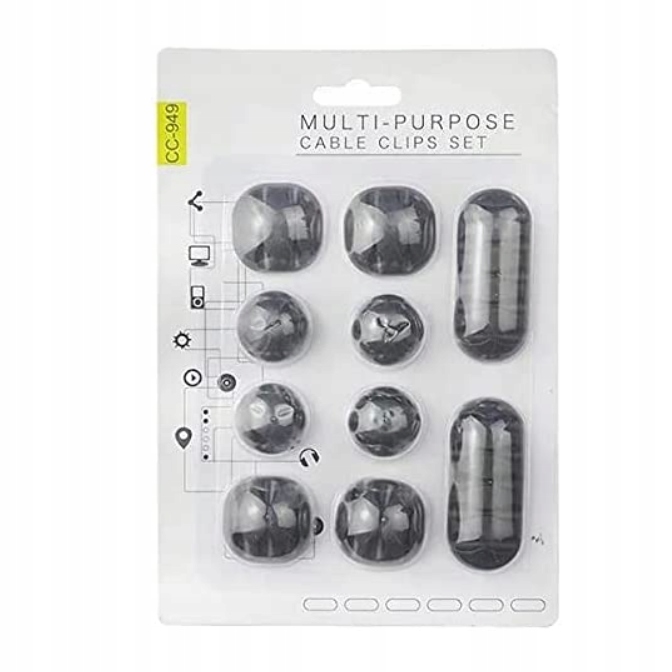 10X Organizer uchwyt klips do kabli maskownica