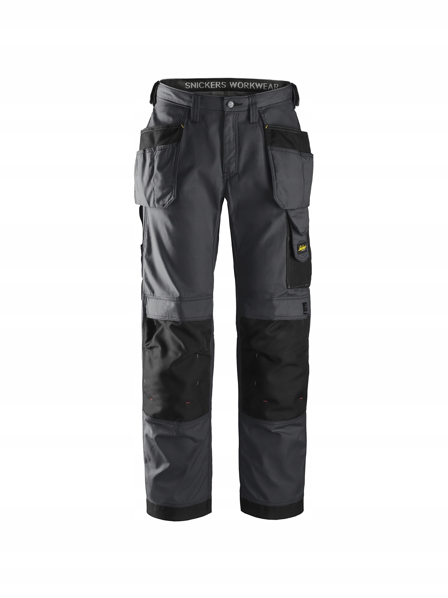 Bardzo Wytrzymałe Spodnie Robocze Snickers 3213 Rip-Stop r.48 Stalowy