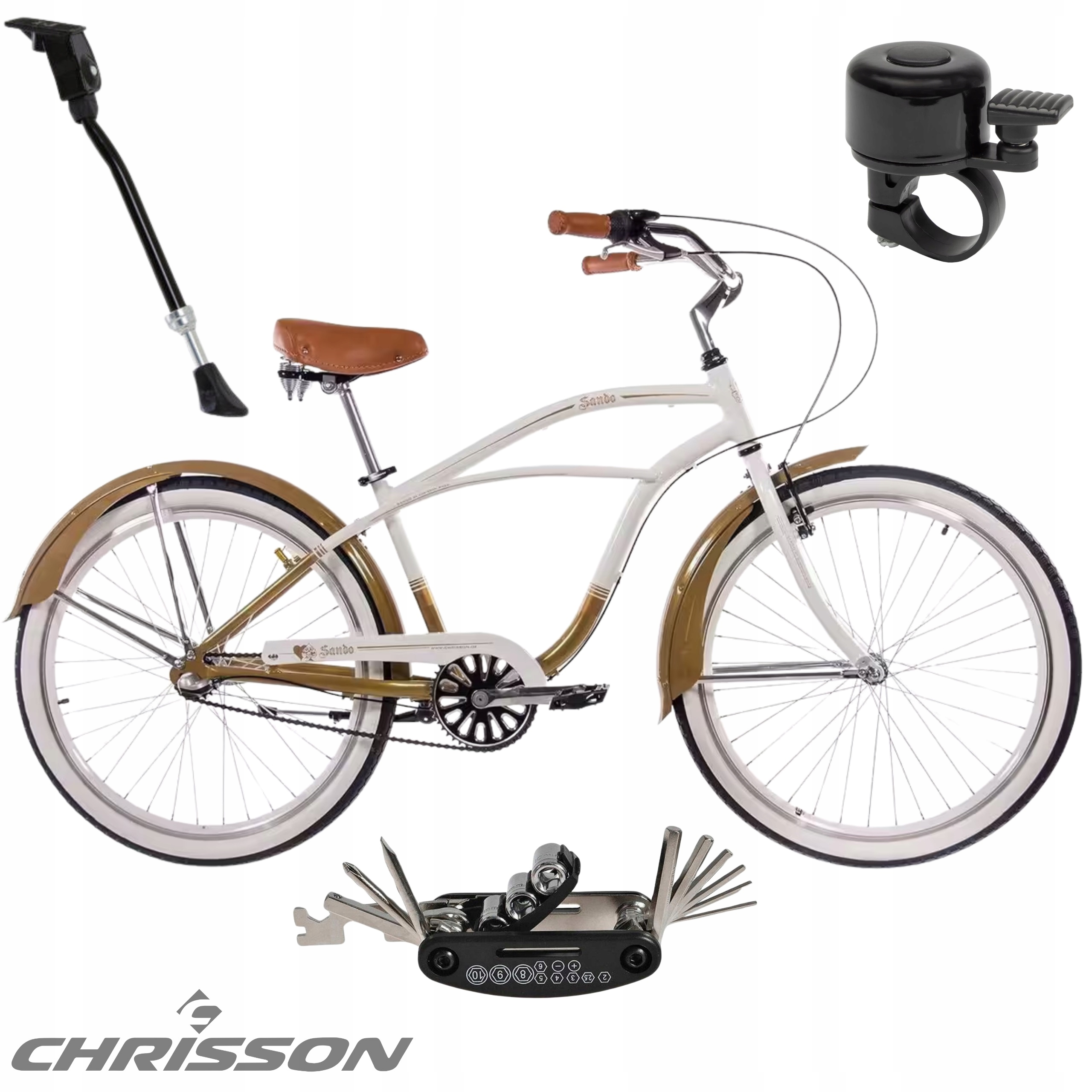 Rower Damski Miejski Cruiser 26" Shimano Nexus Aluminium Stopka Błotniki