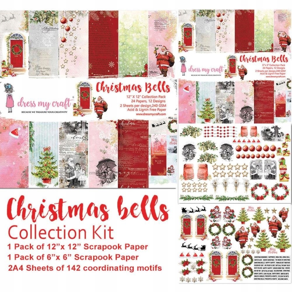 Sada Papírů 30x30 a 15x15 Vánoce