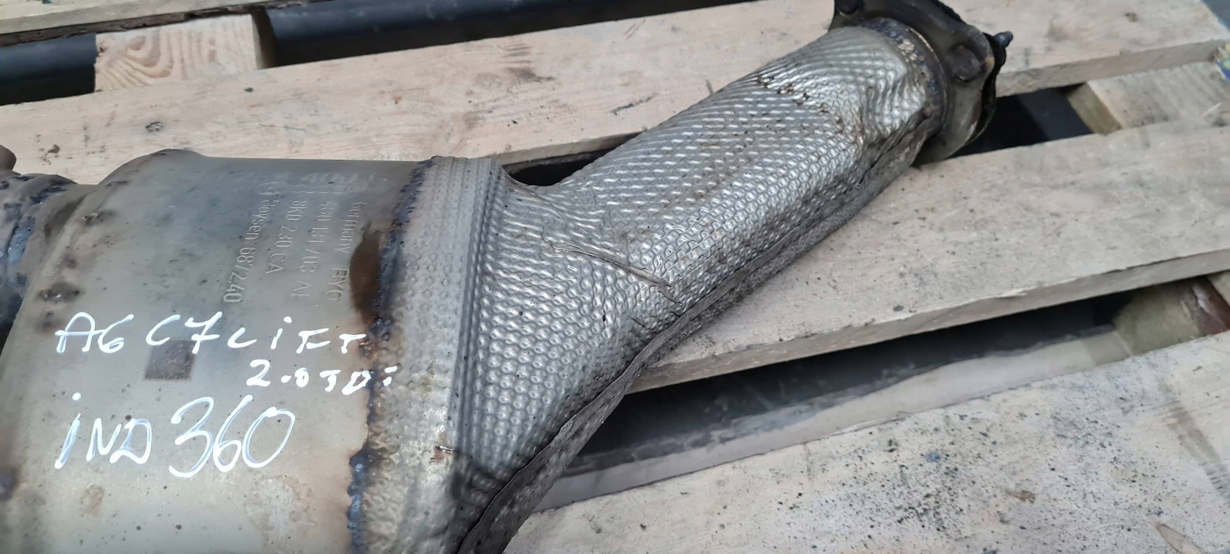 A6 C7 4G LIFT catalyst DPF pipe exhaust 2.0 TDI 4G0131703AE