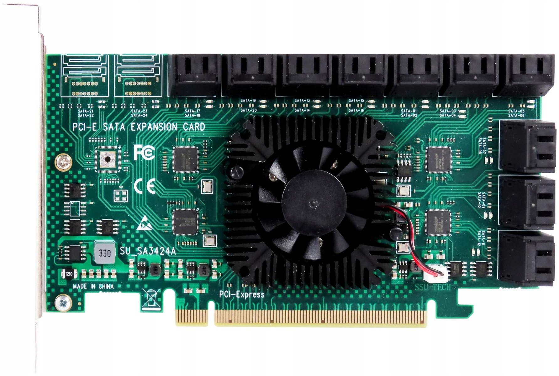 Ssu-tech Su SA3424A 20-PORT Sata 6Gbps PCIe