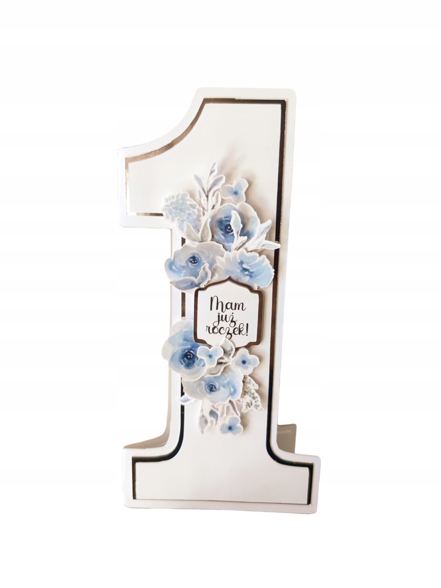 Přání na Ráček, ve tvaru číslice 1, v krabičce s okénkem