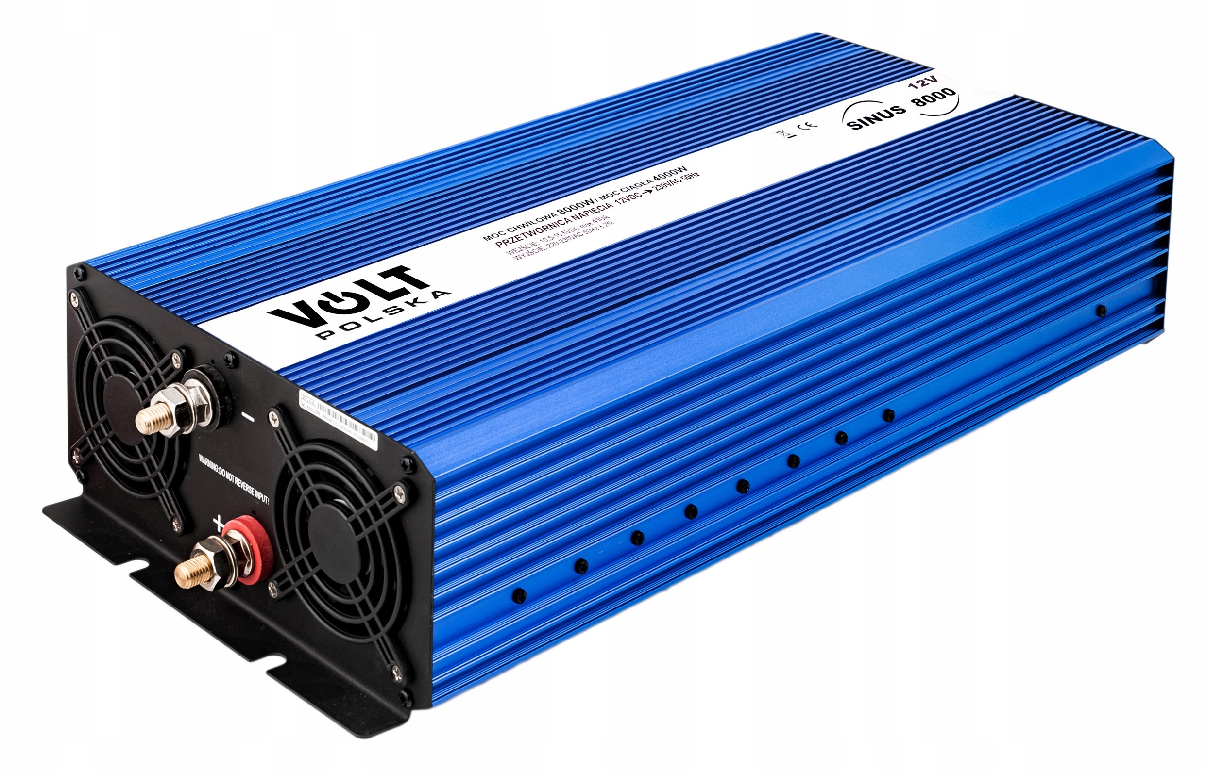 PRZETWORNICA PRĄDU NAPIĘCIA SINUS 12V 230V 8000 Marka Volt Polska