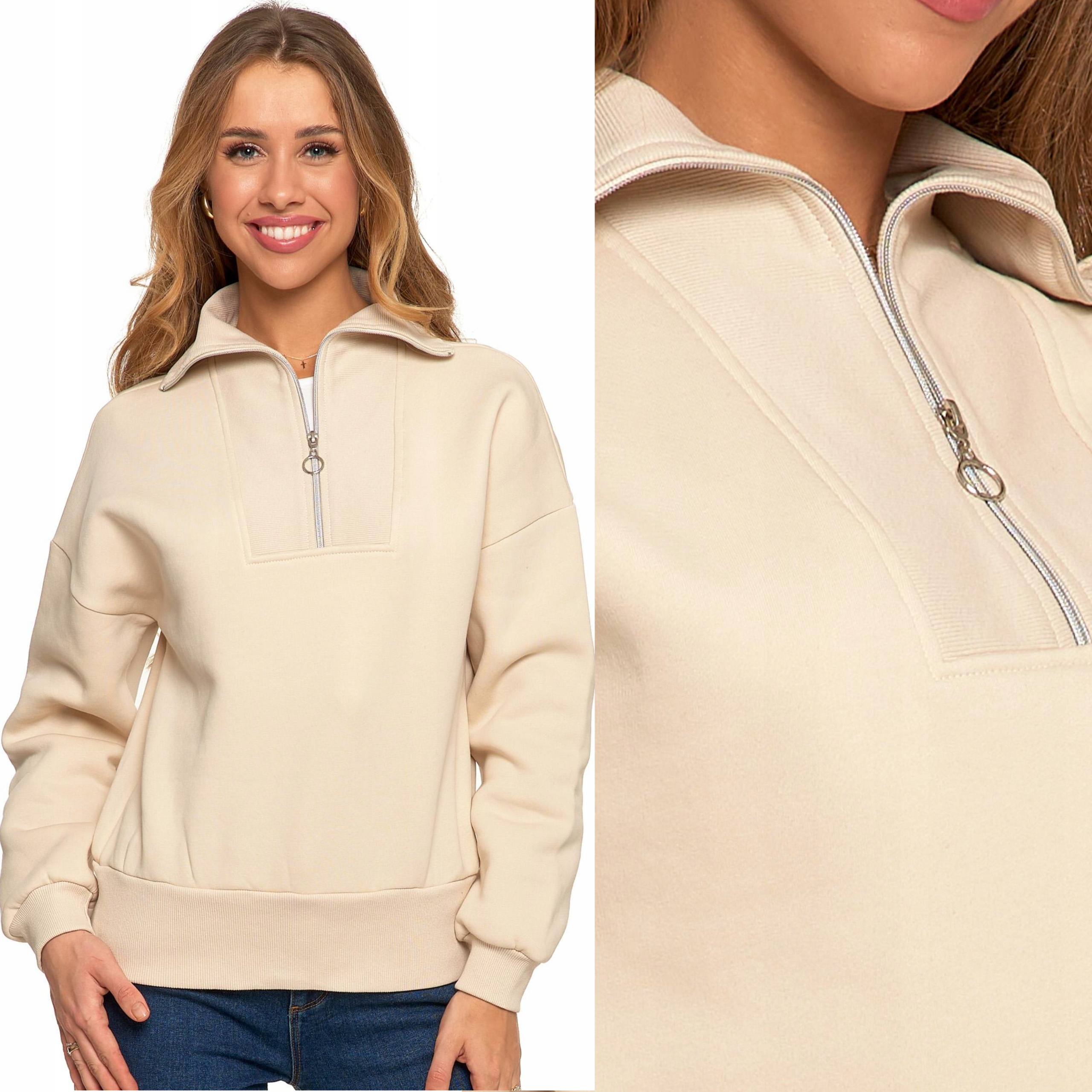 Rozepínací mikina na zip s Se Stojáčkem Elegantní zateplená Moraj M