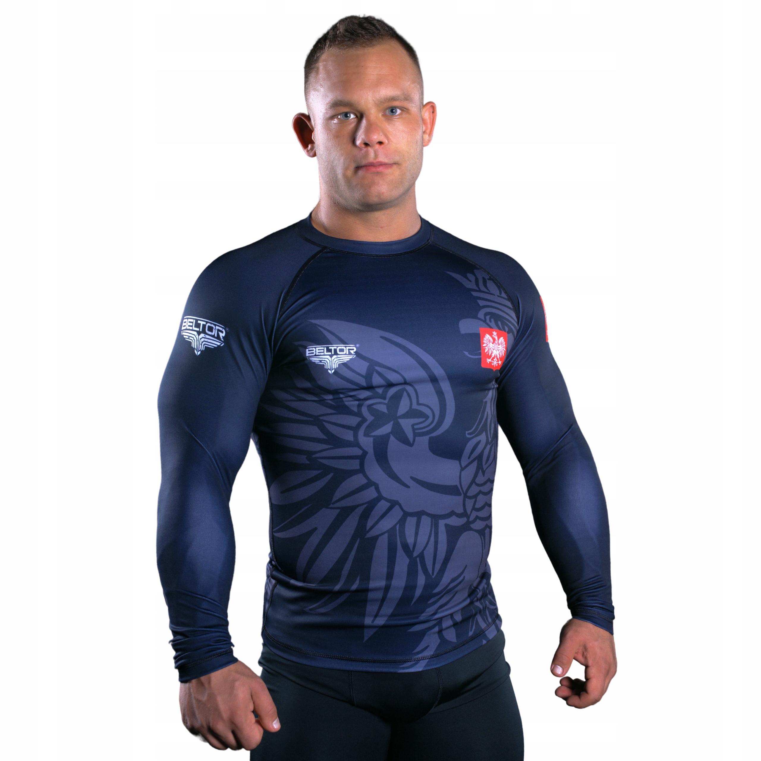 Beltor Rashguard Bluzka Długi Rękaw Męski Longsleeve Termoaktywna S Polska