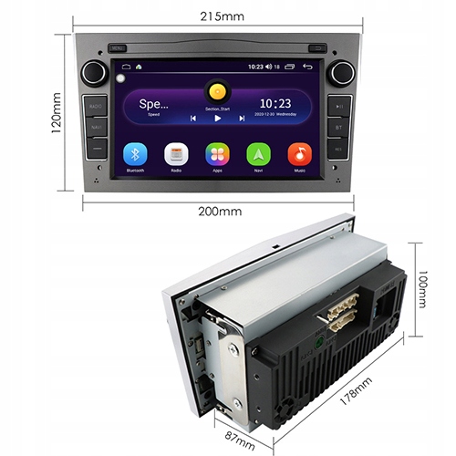 RADIO ANDROID BT OPEL VECTRA C ZAFIRA B ASTRA H CORSA D ANTARA MERIVA COMBO Marka bez marki