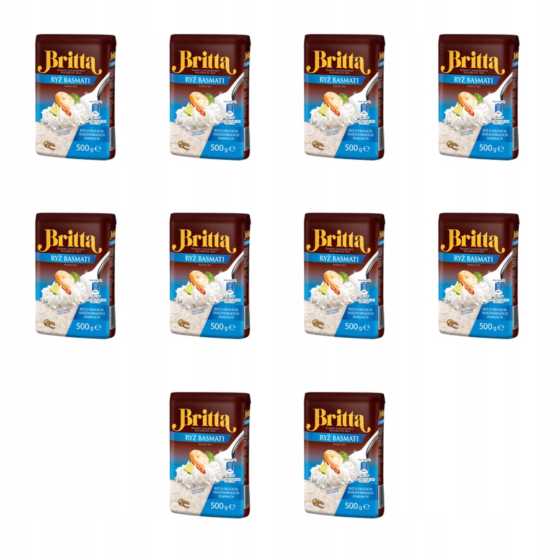 Ryż Britta Basmati 0,5 kg folia stabilo X10