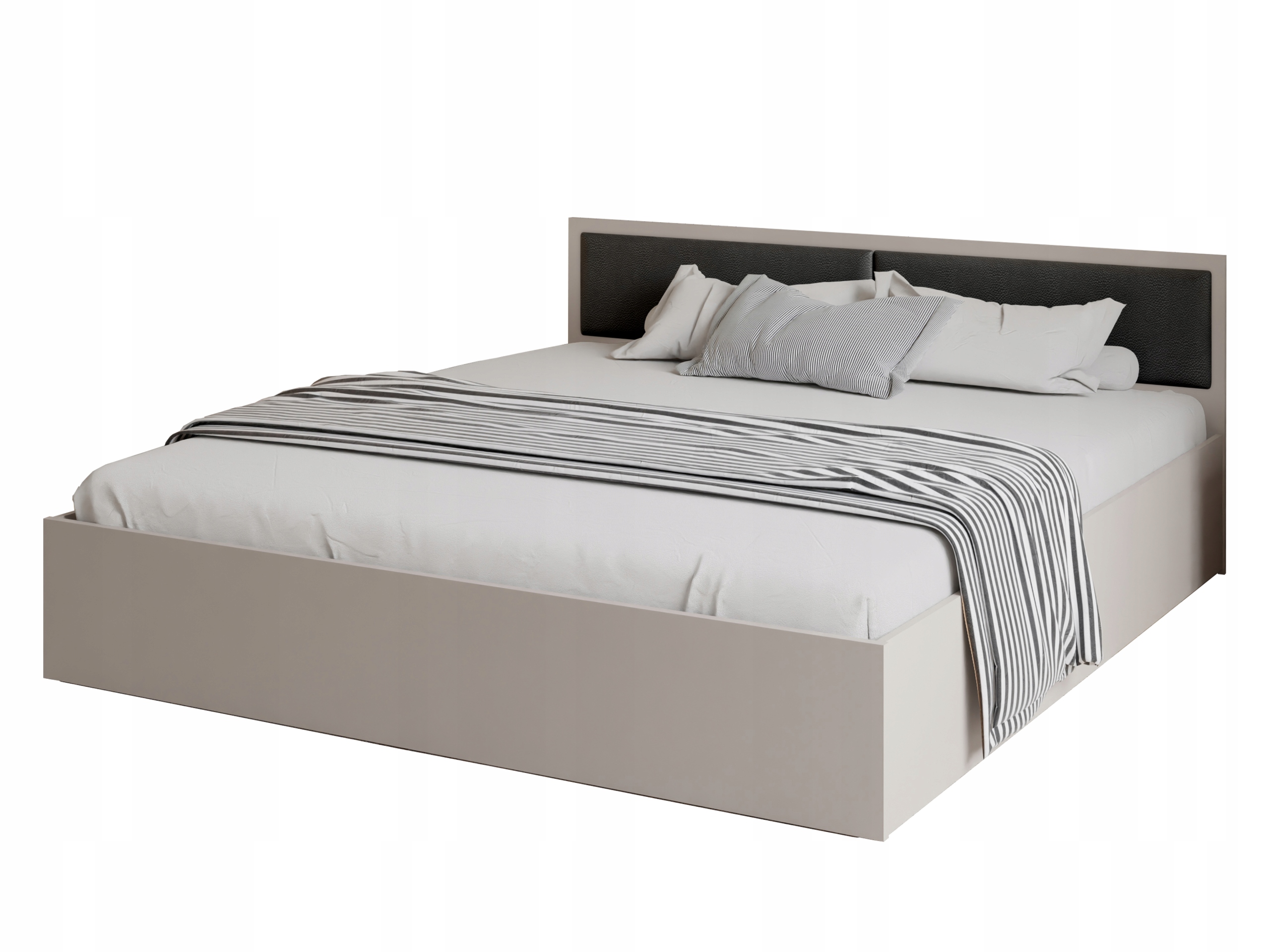 Lůžko Dior Costa 160 kašmír 1 x dvojitý panel z eko kůže