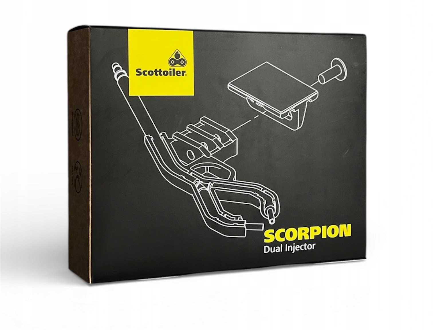 Adapter do smarowania łańcuchów napędowych Scottoiler podwójna dysza