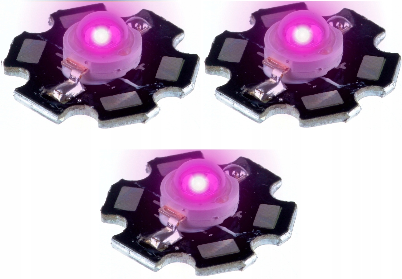 

Power Led 1W White Full Spectrum na Pcb -3 sztuki