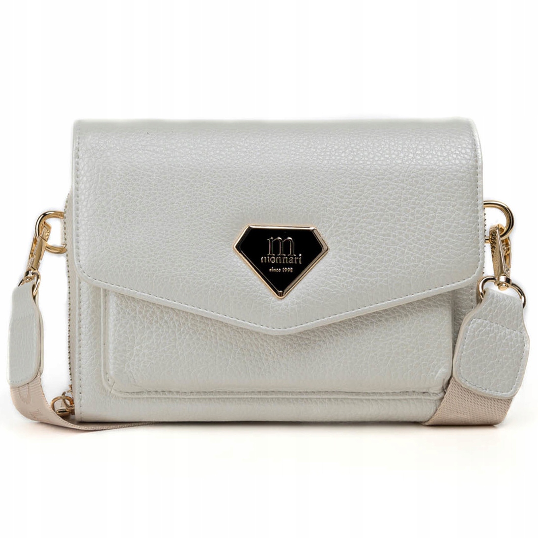 Monnari torebka listonoszka skóra ekologiczna biały