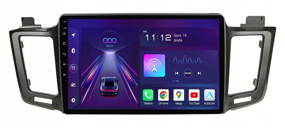 Navigace Rádio 2DIN Android Toyota RAV4 4 IV 8/256 Gb Dsp Carplay 8CORE
