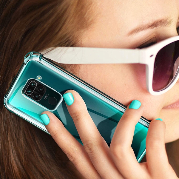 Etui PANCERNE SHOCKPROOF CLEAR do Redmi Note 9 Typ plecki