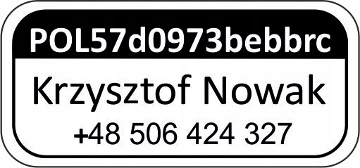 Naklejki odblaskowe na drona identyfikator.