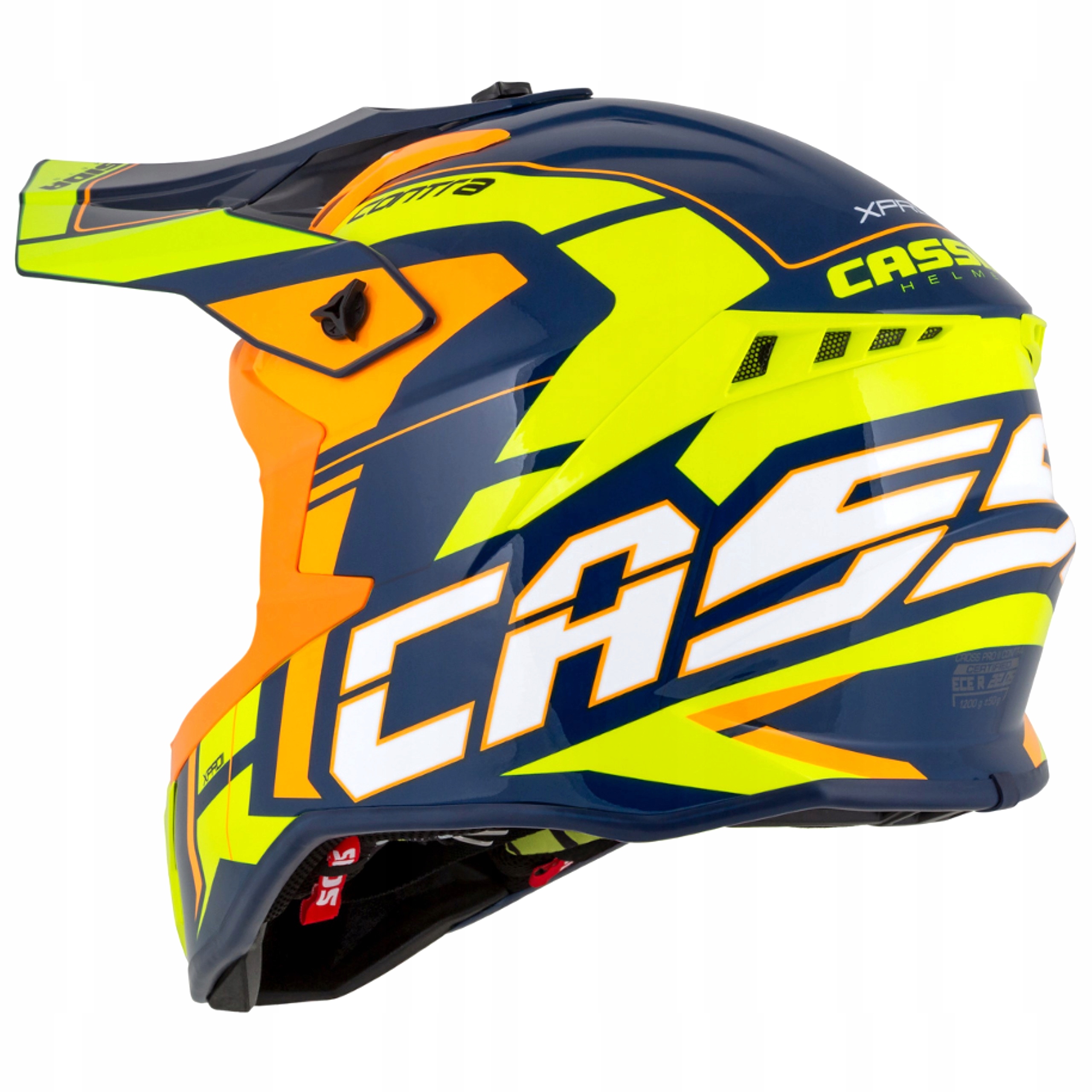 CASSIDA PRO2 KASK MOTOCYKLOWY CROSS WŁÓKNO SZKLANE Rozmiar XXL