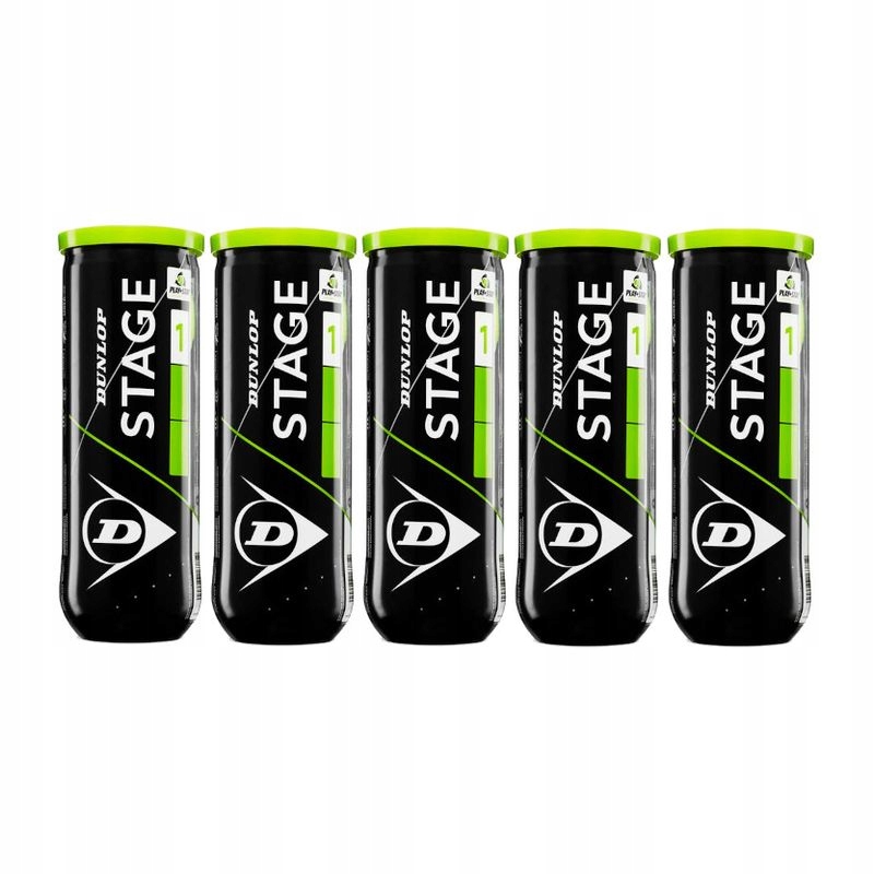 Tenisové míčky pro děti Dunlop Stage 1 5 x 3 ks pro výuku hry