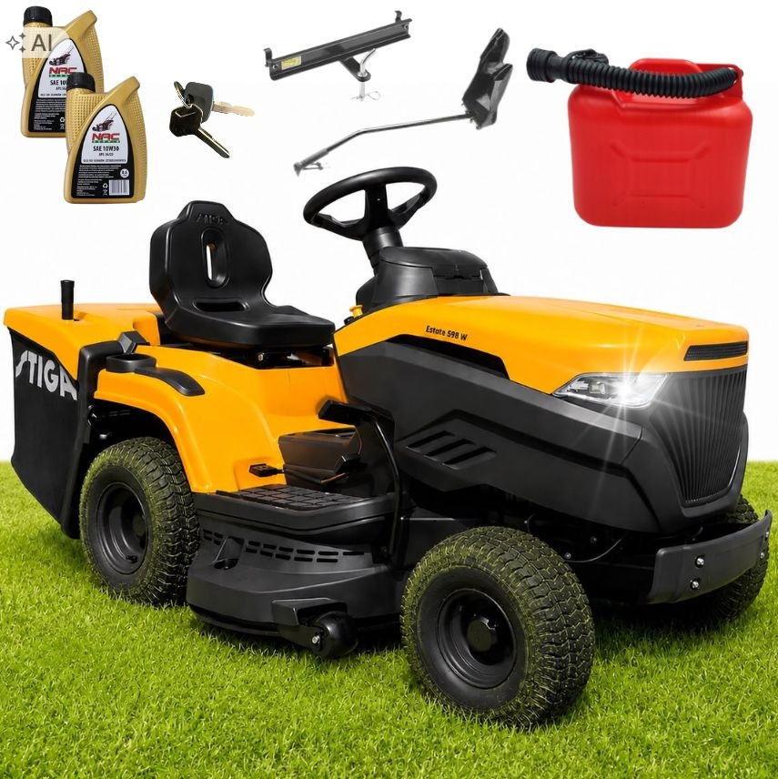 Traktor Stiga Estate 598 W 2cyl Mocny Dodatki Nowy Fotel