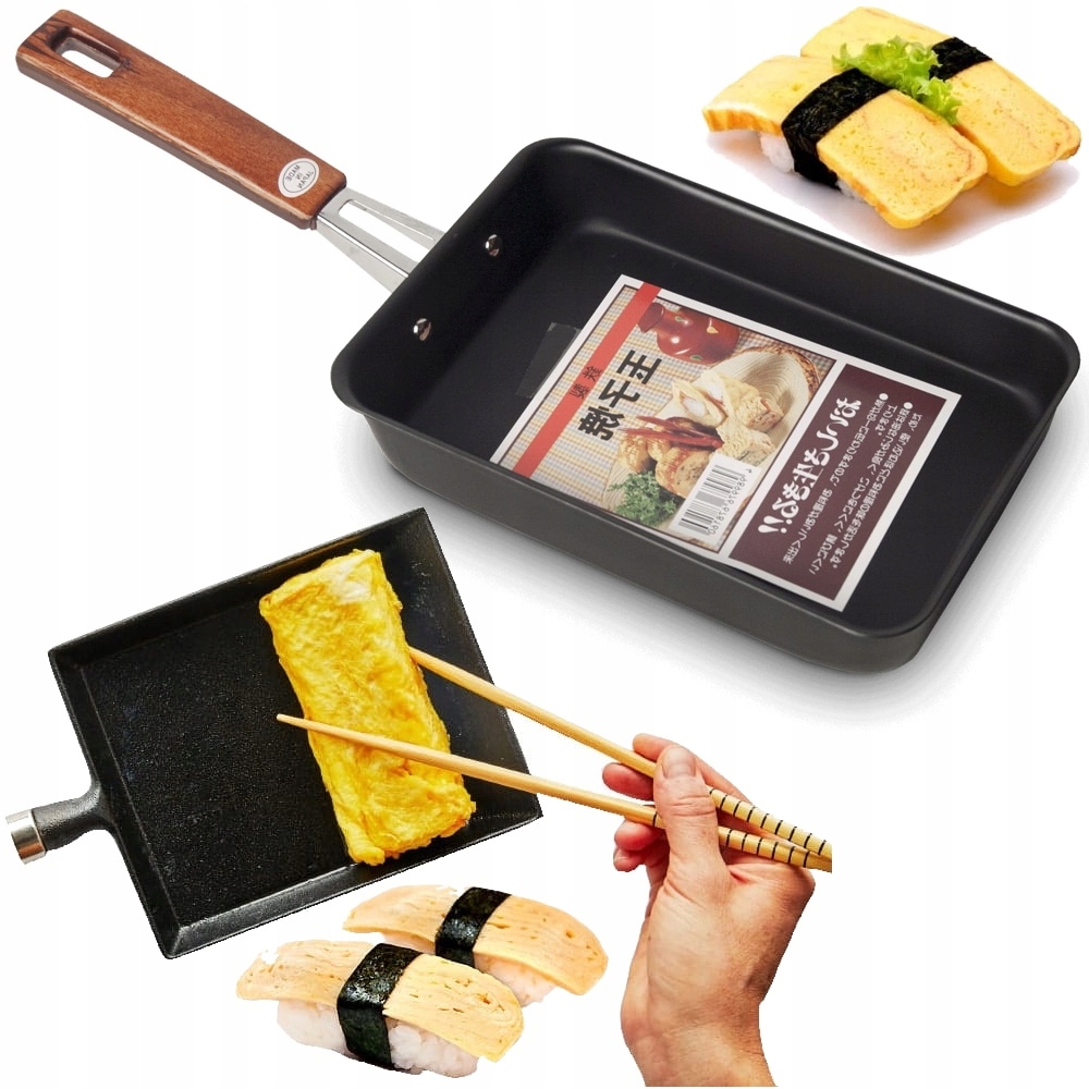 Levně Pánev na omelety Tamago Nepřilnavý povrch Non-Stick 13 cm x 19 cm
