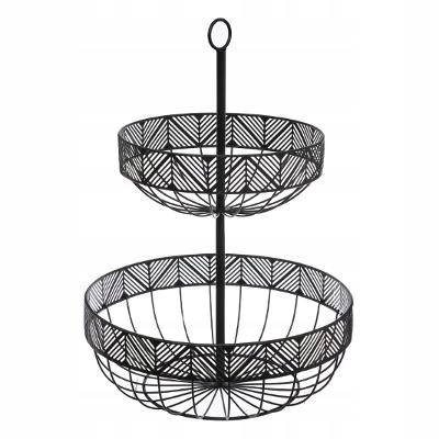 

Koszyk Czarny Metalowy Na Owoce h-42cm