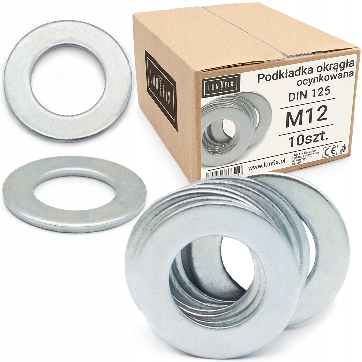 

Podkładka Płaska Ocynk Din 125 M12 10 szt