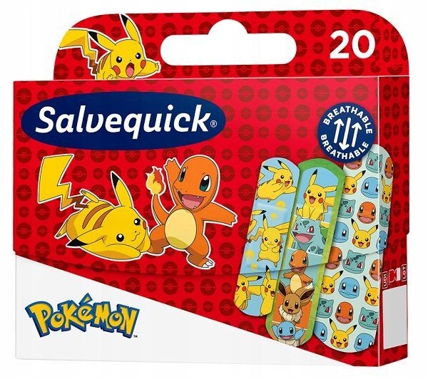

Salvequick Pokemon, plastry dla dzieci, 20 sztuk