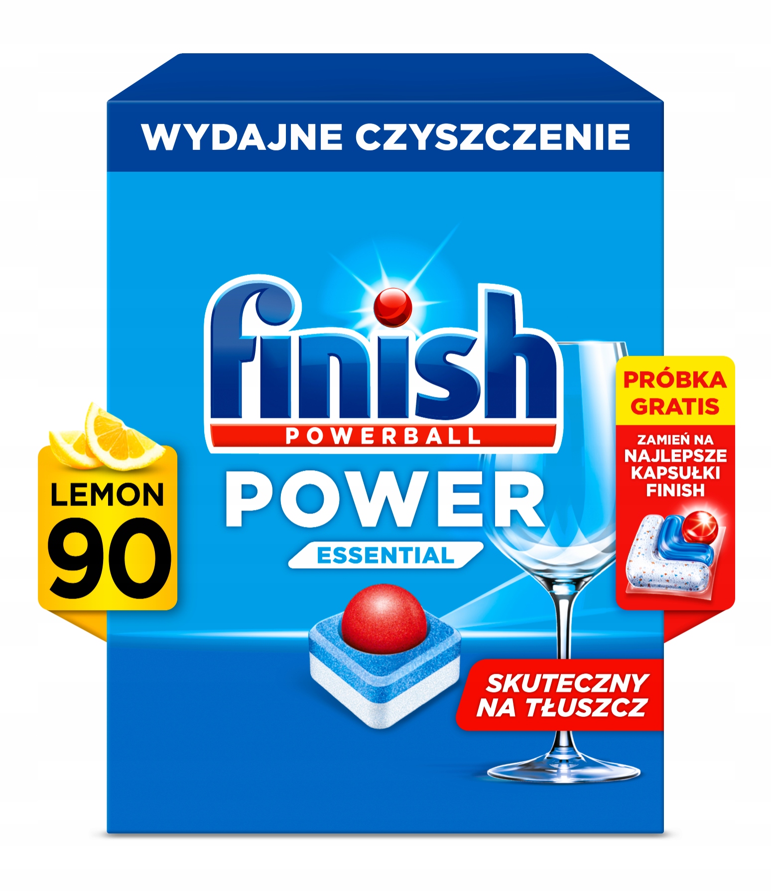 Levně Finish Power Essential tablety do myčky Vůně Lemon Citron 90 kusů
