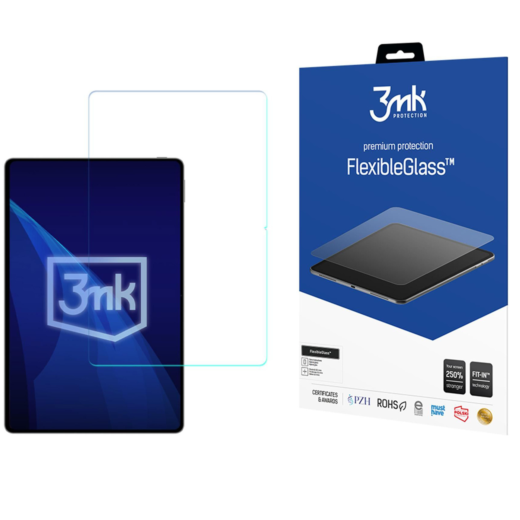 Szkło hybrydowe do Honor MagicPad 4, 3mk, wytrzymała szyba, na ekran