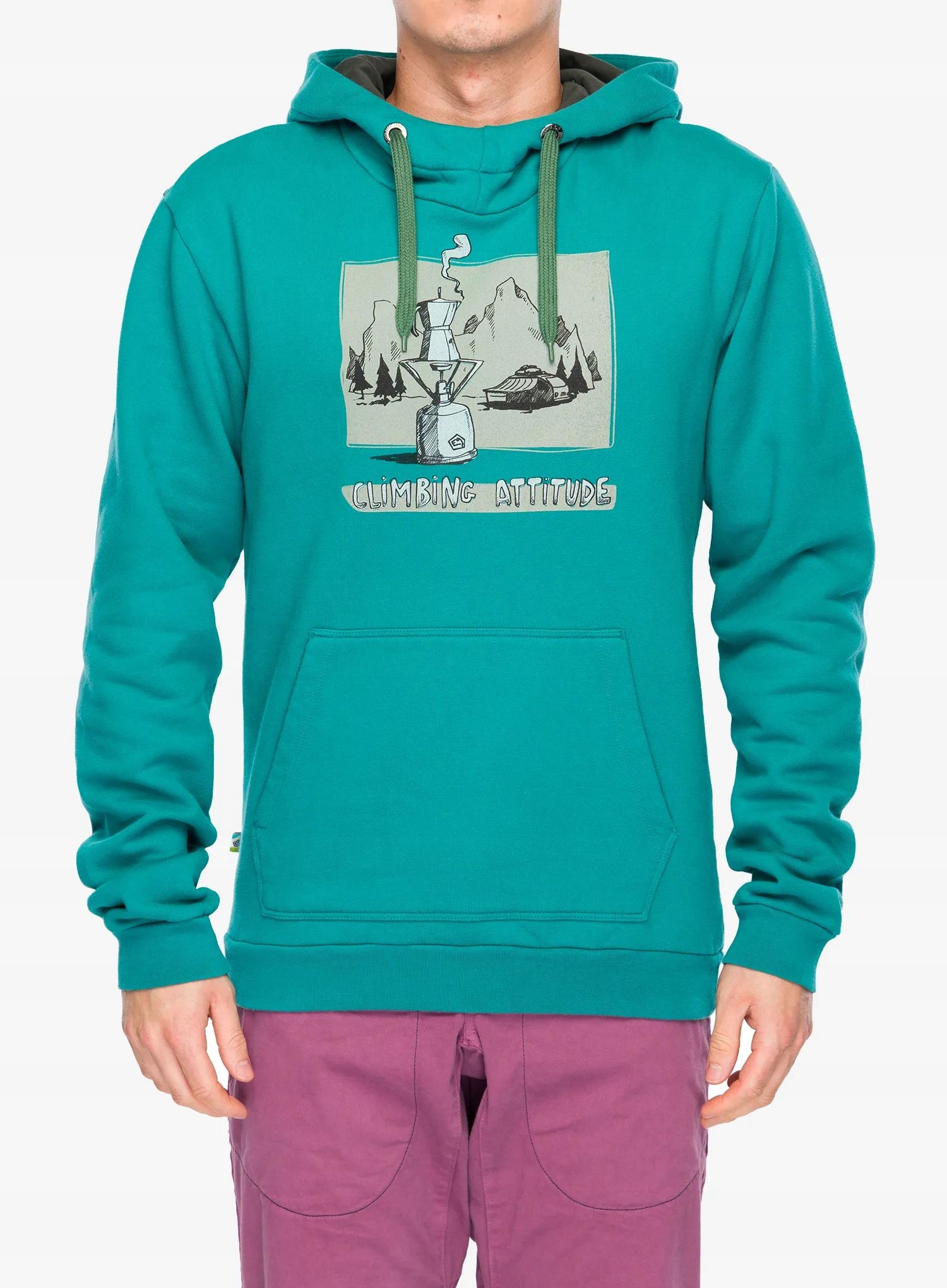 Mikina s kapucí E9 Hood cerulean S