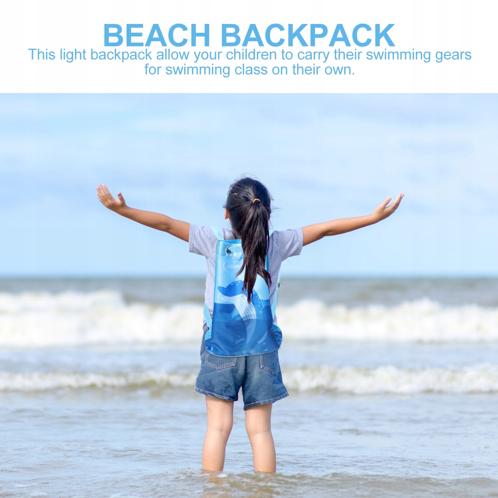 TORBA BASENOWA DLA DZIECI PLECAK PLAŻOWY TORBA ŚCIĄGANA SZNURKIEM Rodzaj inny