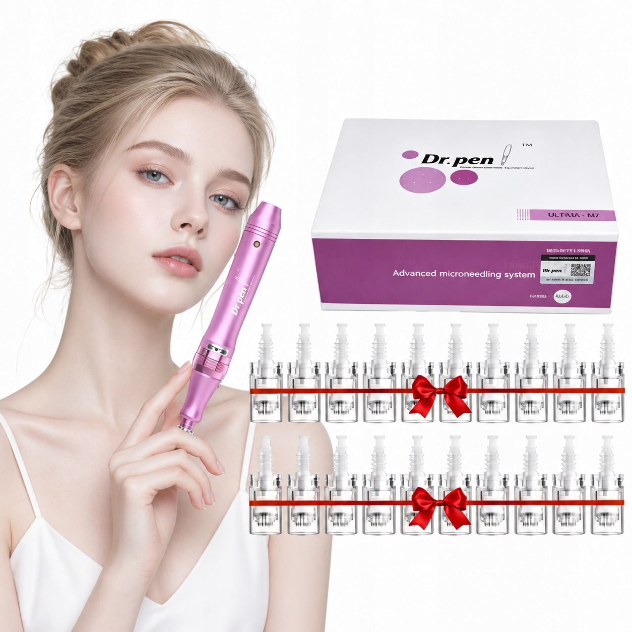 Dr Pen Ultima M5-W 20 BEZDRÁTOVÝch kartuší Dermapen pro mezoterapii