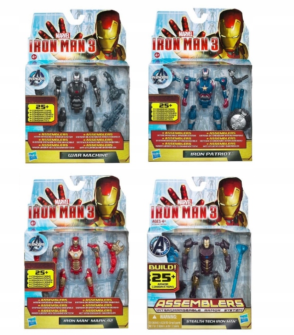 HASBRO IRON MAN 3 WAR MACHINE FIGURKA ASSEMBLERS Materiał Plastik