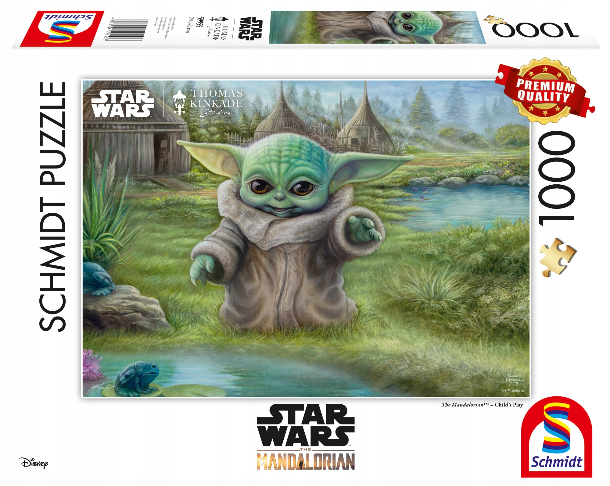

Pq Puzzle 1000 Kinkade Baby Yoda Star Wars