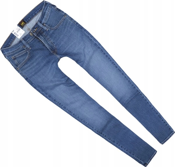 Lee Luke MID Worn spodnie jeansowe rurki W38 L32