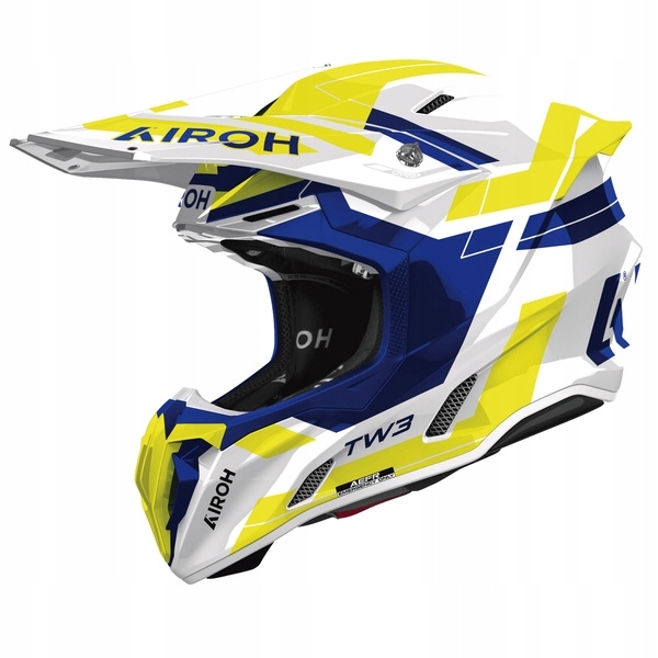 Airoh Prilba Cross Enduro Atv Štvorkolka Twist 3 Dynasty Blue Yellow Gloss Ko