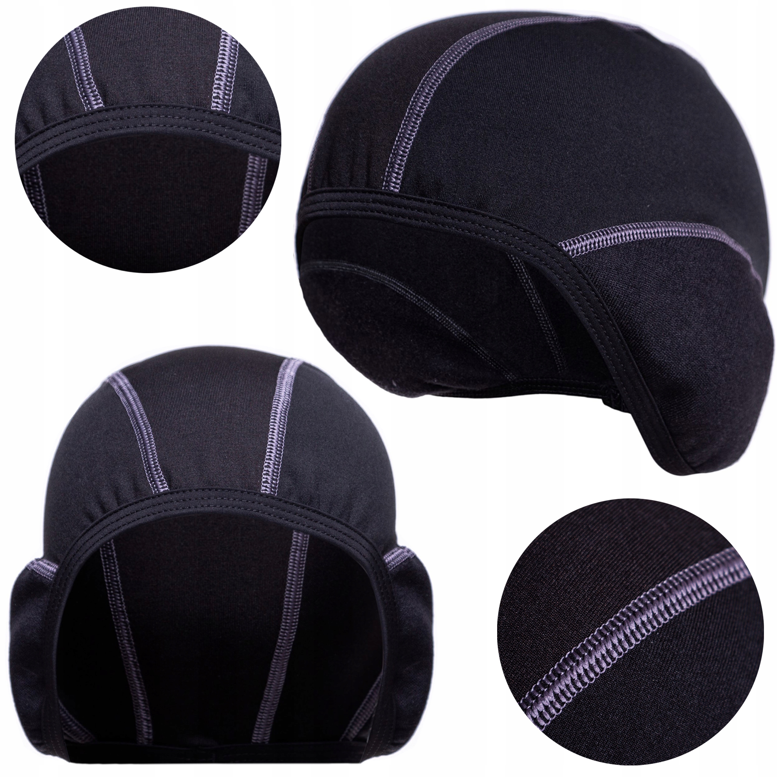 Czapka pod kask Rowerowy Motocyklowy Na Rower Ocieplana M L Rowerowa