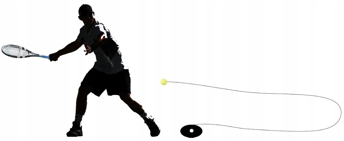 Tenis trainer PIŁKA NA GUMCE ARTENGO Junior + RAKIETA Marka TrenerTenisa