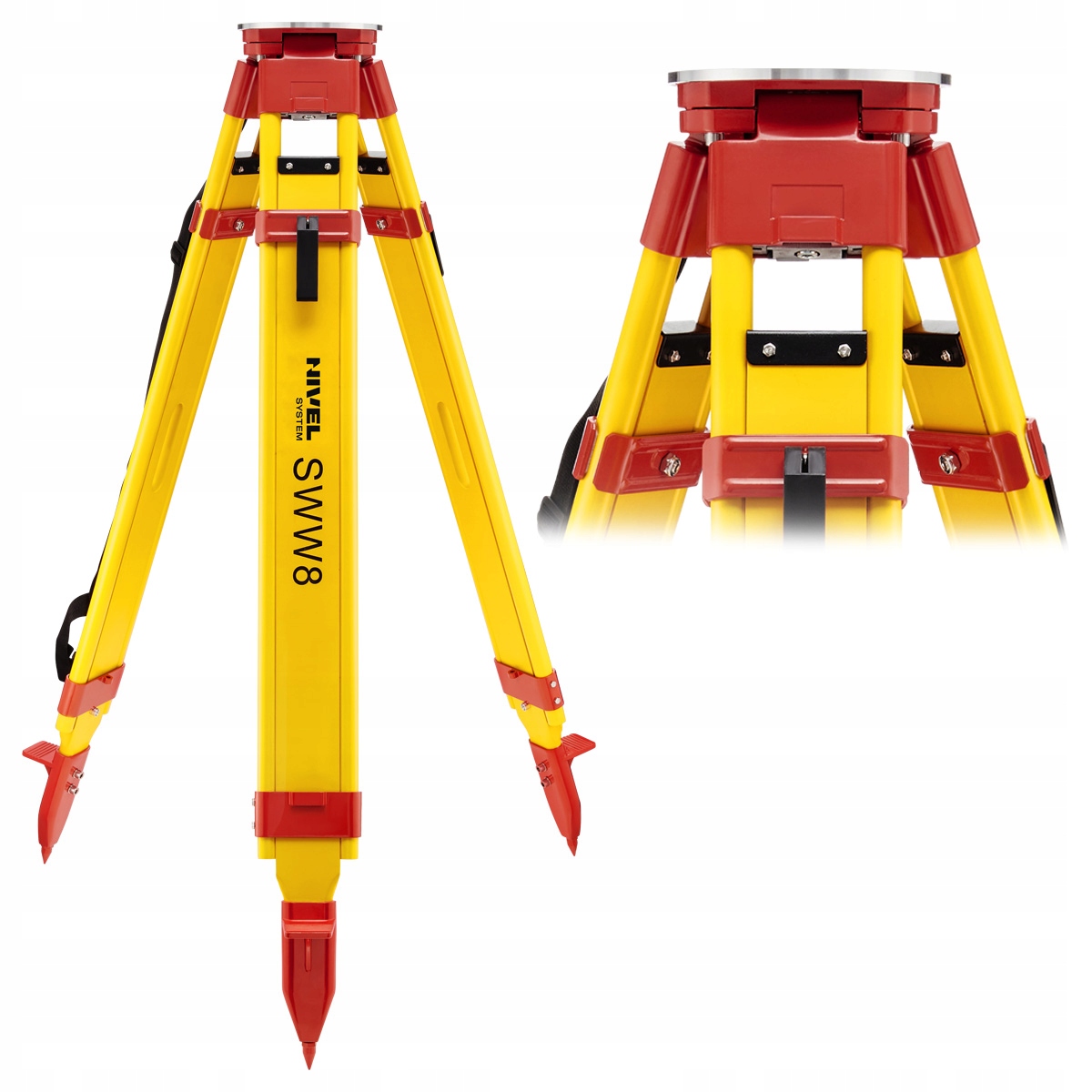 STATYW DREWNIANY PŁASKA GŁOWICA NIVEL SYSTEM SWW8