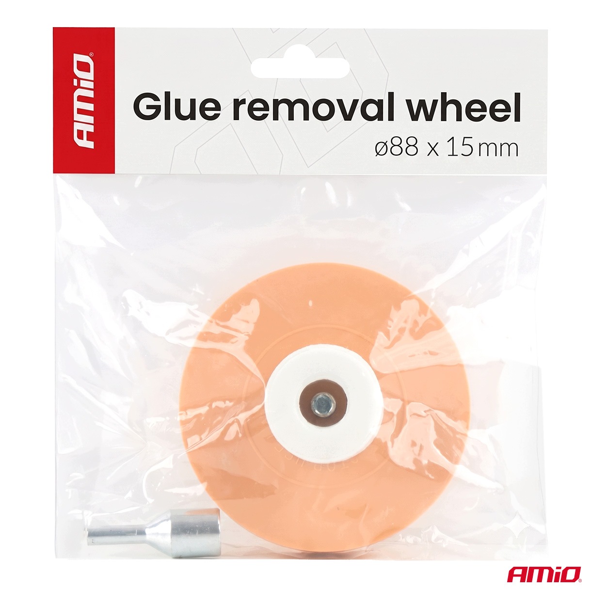 Krążek gumowy do usuwania kleju na wiertarkę z adapterem AMIO-04926