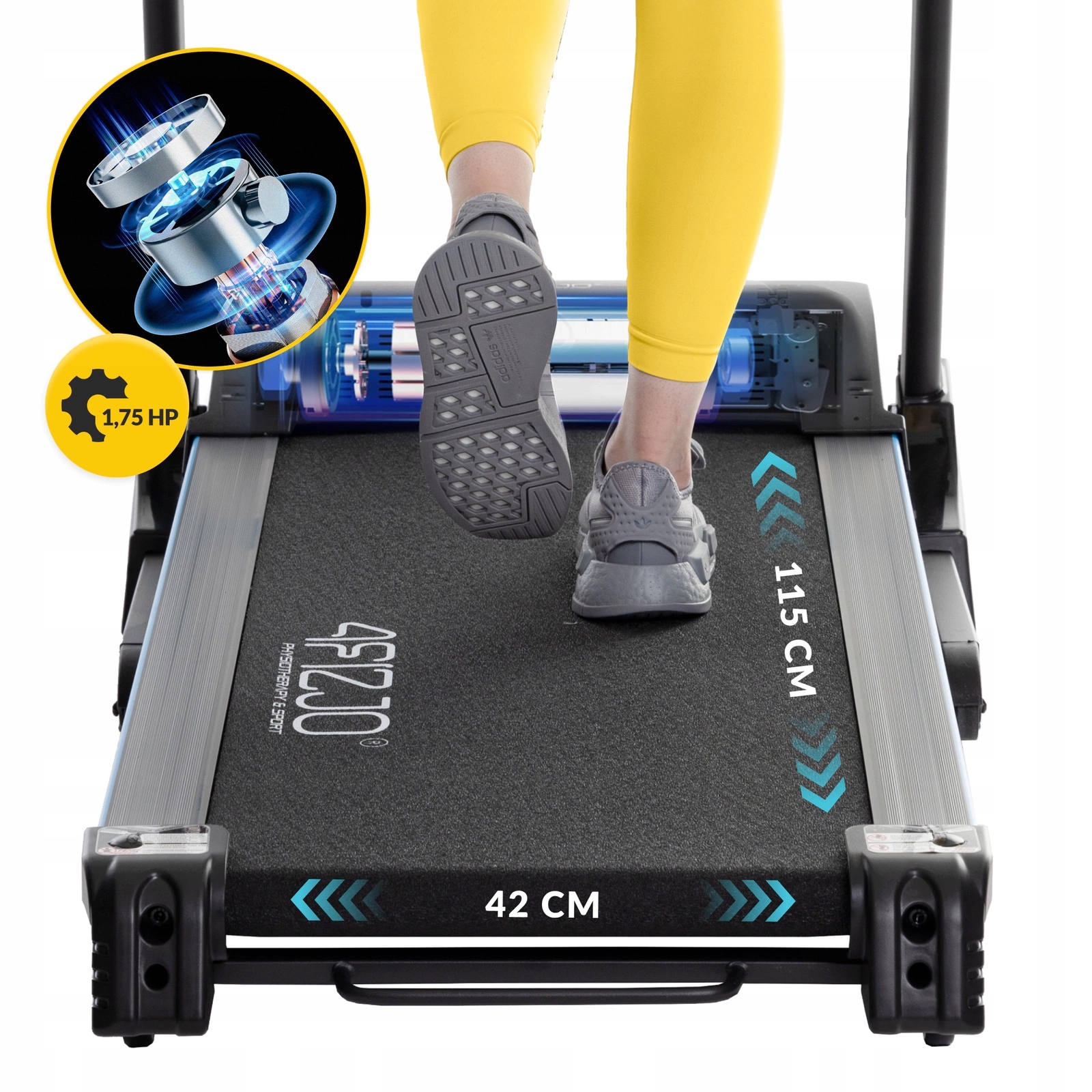 BIEŻNIA ELEKTRYCZNA DOMOWA SKŁADANA REGULACJA WZNIOS AMORTYZACJA FALCO S+ Liczba programów treningowych 12