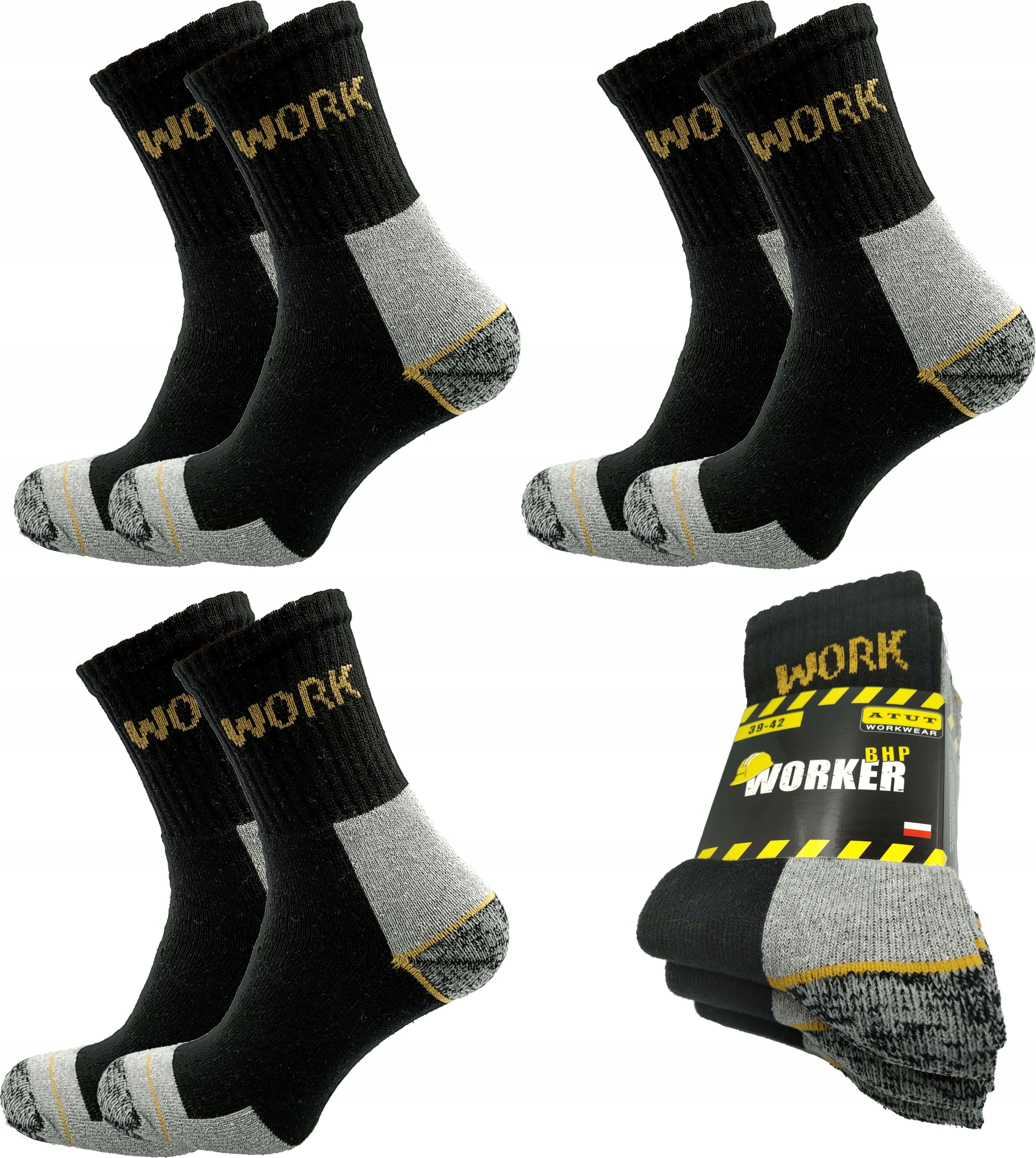 

Skarpety robocze bawełniane Work *3pary* r39-42 w2