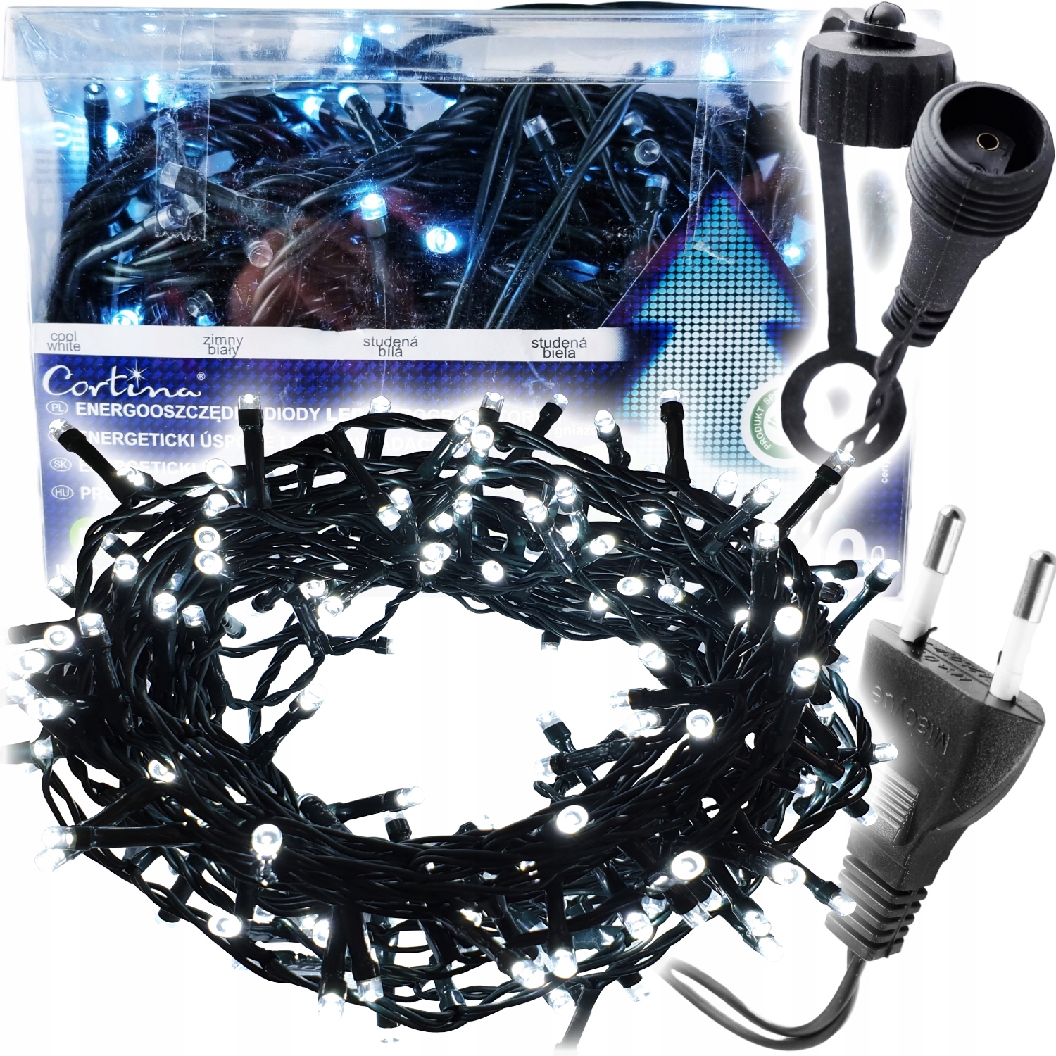 LAMPKI CHOINKOWE 200 LED PROGRAMATOR wewnętrzne