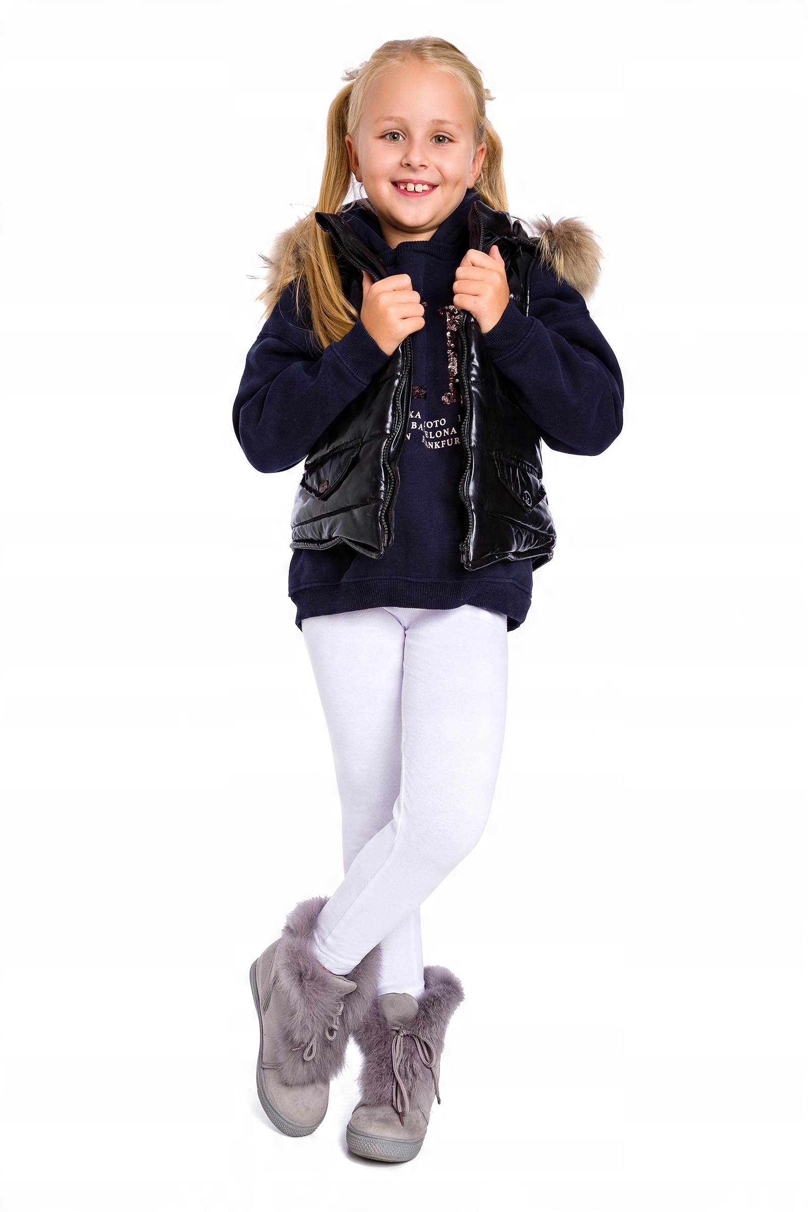

Dziecięce Legginsy Ocieplane Grube Getry CHILD28