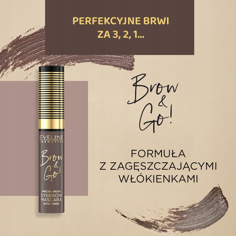 Eveline Cosmetics Brow&Go! Maskara do brwi No 01 - Light Linia 109701