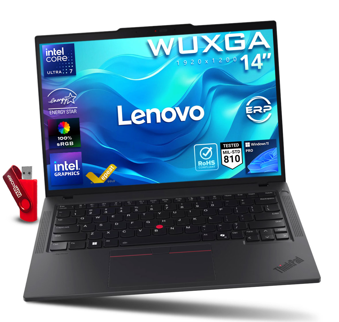 Laptop Lenovo ThinkPad T14 G6 Intel Ultra 7 265U 16GB 1TB Ssd Wuxga Ips W11
